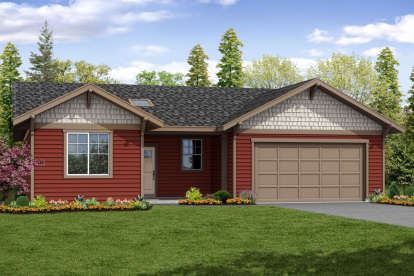 Ranch House Plan #035-00779 Elevation Photo