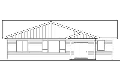 Ranch House Plan #035-00779 Elevation Photo