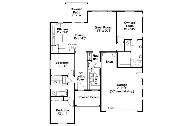 House Plan House Plan #18680 Drawing 1
