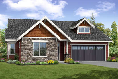 Cottage House Plan #035-00780 Elevation Photo