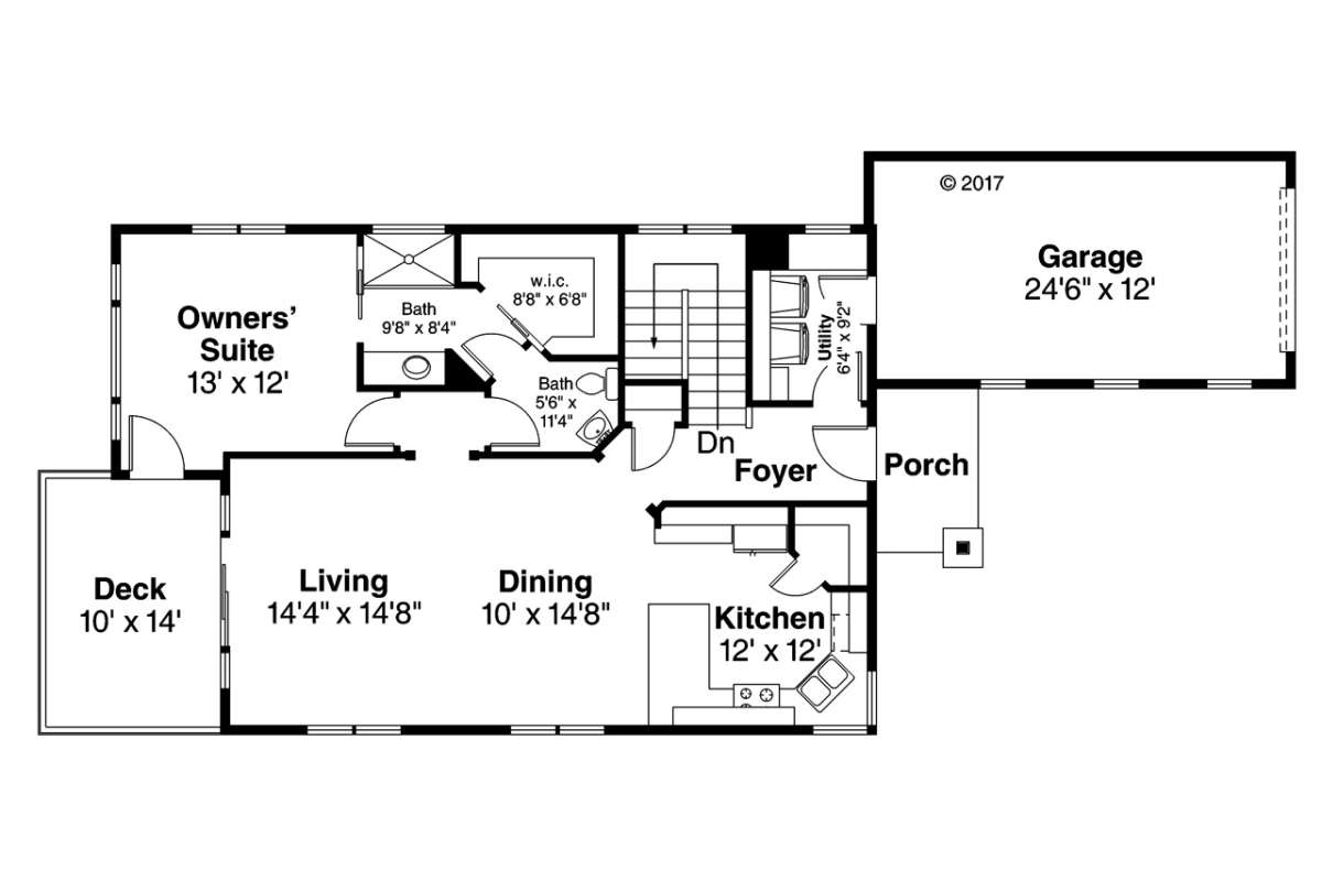 Floorplan 1 for House Plan #035-00781