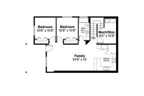 Floorplan 2 for House Plan #035-00781