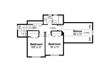 Floorplan 2 for House Plan #035-00782