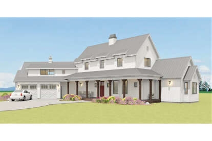 Modern Farmhouse House Plan #3125-00013 Elevation Photo