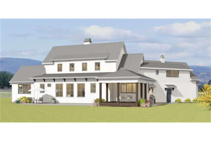 Modern Farmhouse House Plan #3125-00013 Elevation Photo