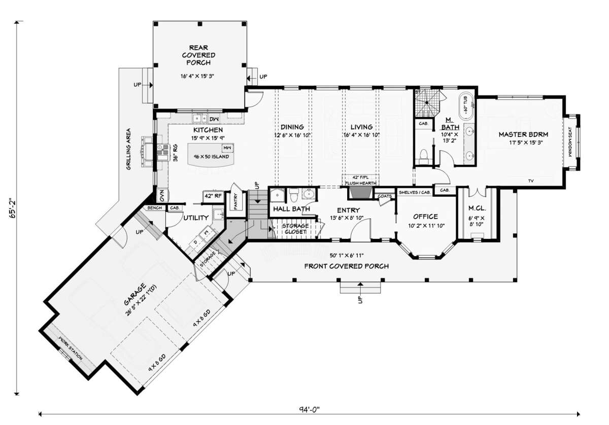 Main Floor for House Plan #3125-00013