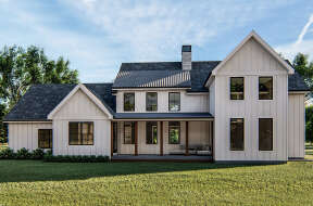 Modern Farmhouse House Plan #963-00152 Elevation Photo