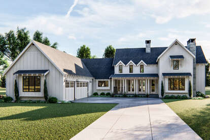 Modern Farmhouse House Plan #963-00153 Elevation Photo