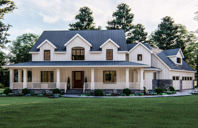 Modern Farmhouse House Plan #963-00154 Elevation Photo