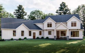 Modern Farmhouse House Plan #963-00154 Elevation Photo