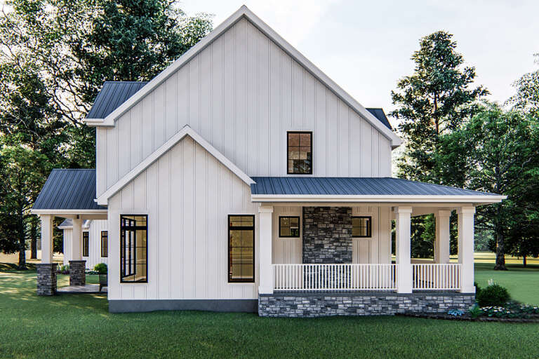 Modern Farmhouse House Plan #963-00154 Elevation Photo