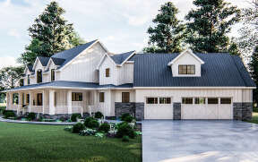 Modern Farmhouse House Plan #963-00154 Elevation Photo