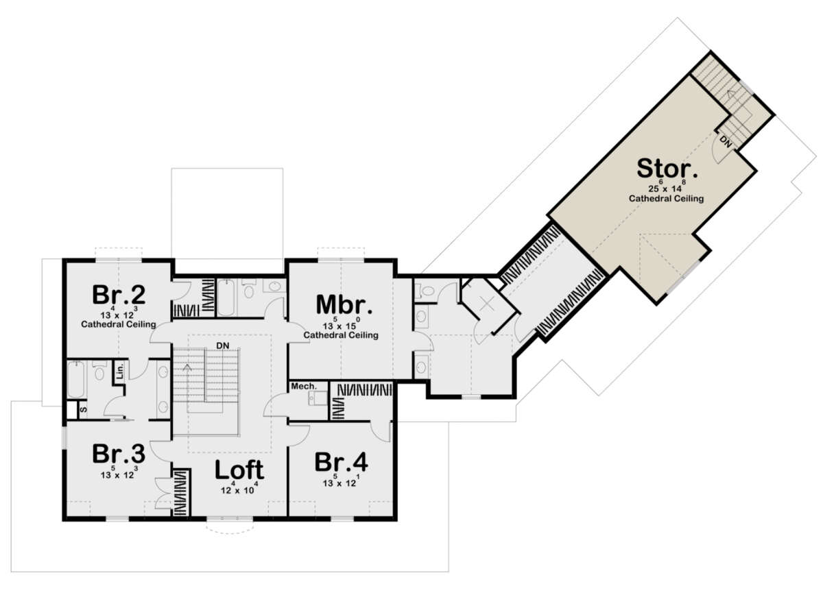 Second Floor for House Plan #963-00154