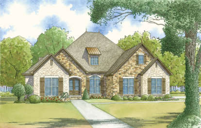 European House Plan #8318-00056 Elevation Photo