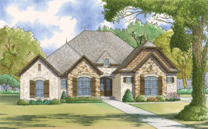 European House Plan #8318-00057 Elevation Photo