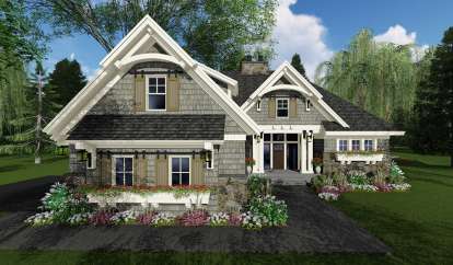 Craftsman House Plan #098-00294 Elevation Photo