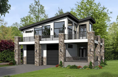 Modern House Plan #940-00065 Elevation Photo