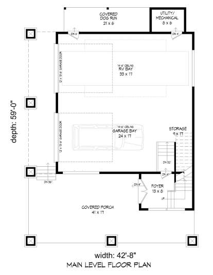 Floorplan 2 for House Plan #940-00065