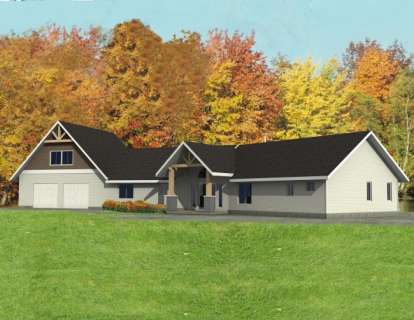 Northwest House Plan #039-00473 Elevation Photo