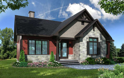 Craftsman House Plan #034-01135 Elevation Photo