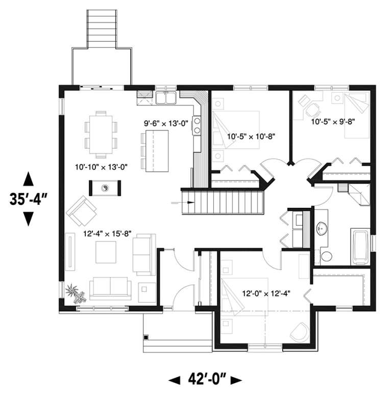 House Plan House Plan #18703 Drawing 1