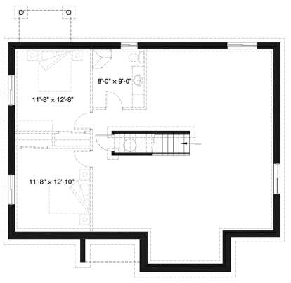 Basement for House Plan #034-01135