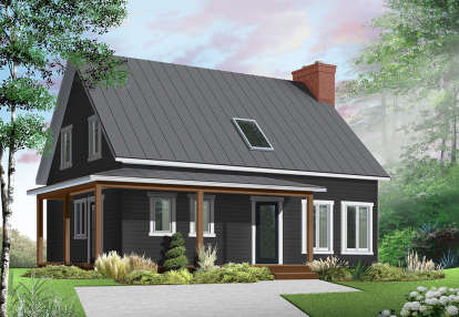 Cottage House Plan #034-01136 Elevation Photo