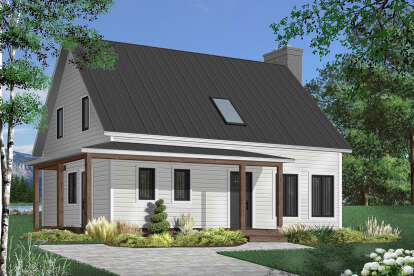 Cottage House Plan #034-01136 Elevation Photo