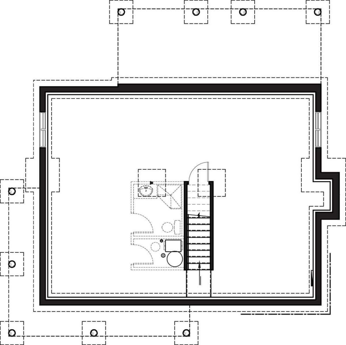 Basement for House Plan #034-01136