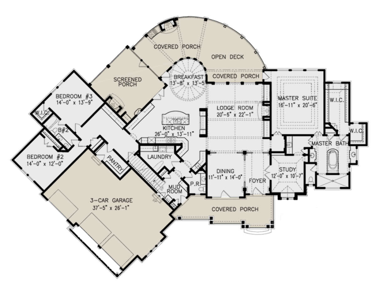 Main Floor  for House Plan #699-00069