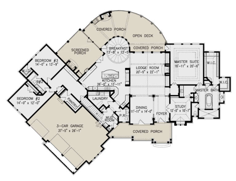 House Plan House Plan #18706 Drawing 1
