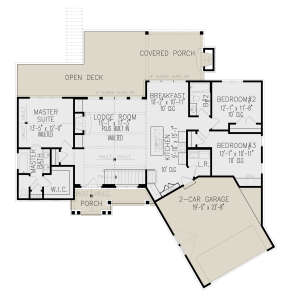 Floorplan 1 for House Plan #699-00070
