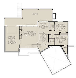 Basement for House Plan #699-00070