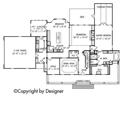Floorplan 1 for House Plan #699-00071
