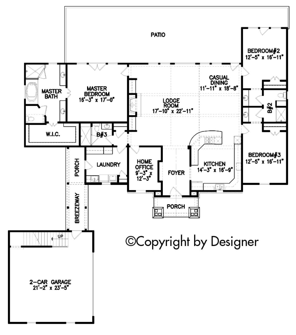 Floorplan 1 for House Plan #699-00072