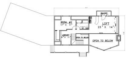 Second Floor for House Plan #039-00474