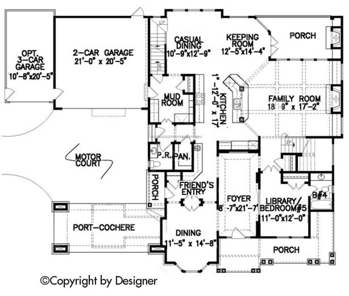 Floorplan 1 for House Plan #699-00073