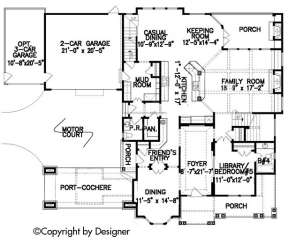 Floorplan 1 for House Plan #699-00073