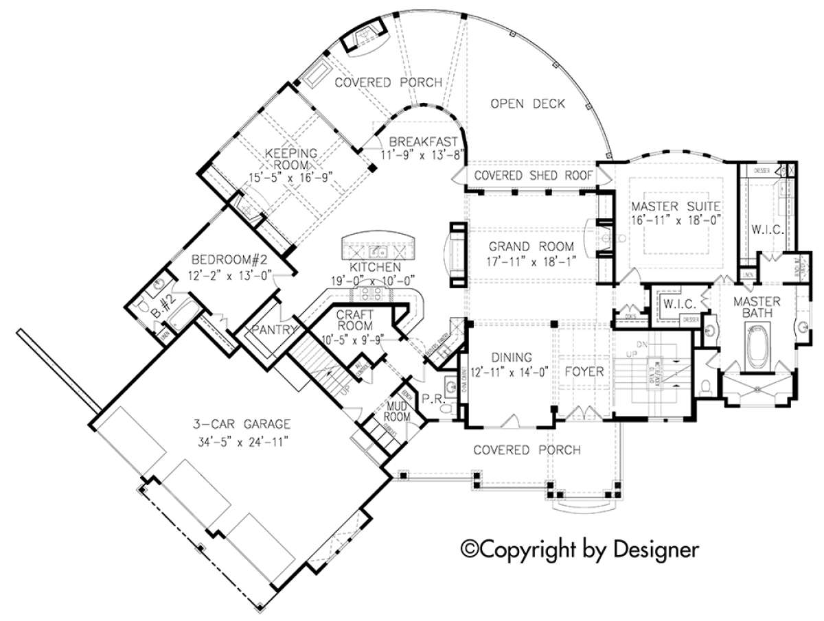 Floorplan 1 for House Plan #699-00075