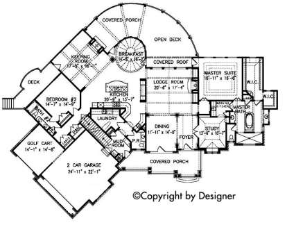 First Floor for House Plan #699-00076