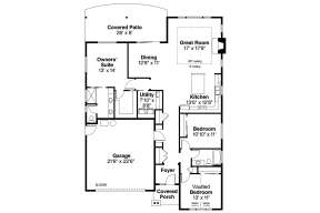 Floorplan 1 for House Plan #035-00785
