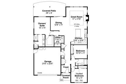 Floorplan1 for House Plan #035-00785