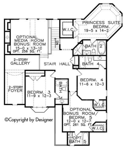 Floorplan 2 for House Plan #699-00078