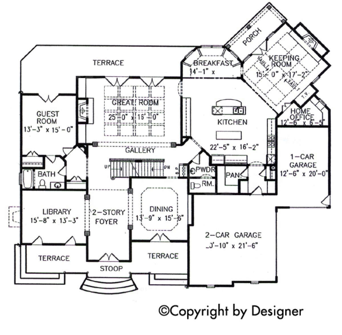 Floorplan 1 for House Plan #699-00080