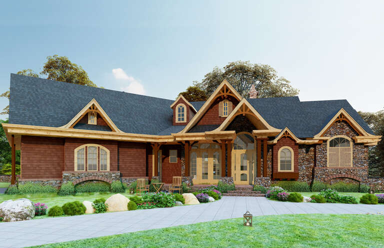 Mountain House Plan #699-00081 Elevation Photo
