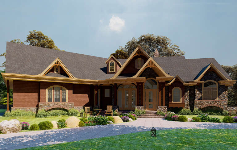 Mountain House Plan #699-00081 Elevation Photo