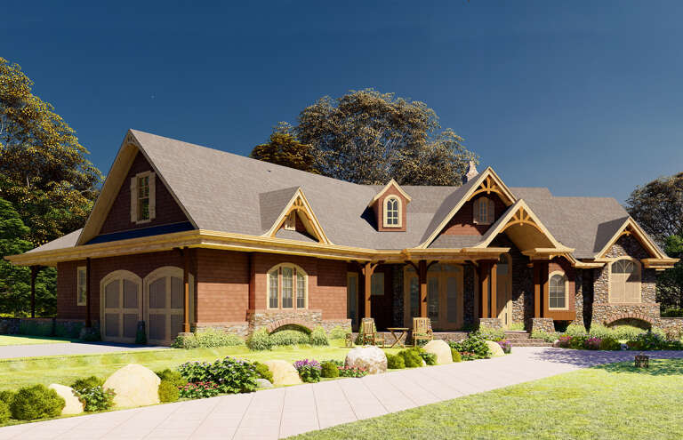 Mountain House Plan #699-00081 Elevation Photo