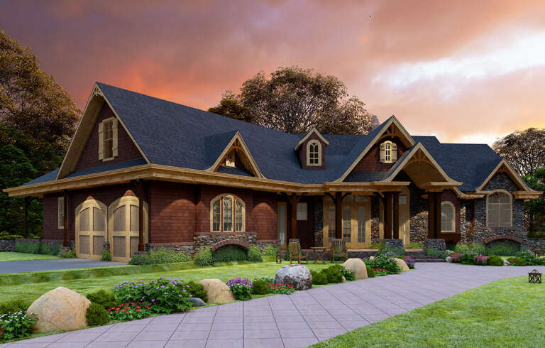 Mountain House Plan #699-00081 Elevation Photo
