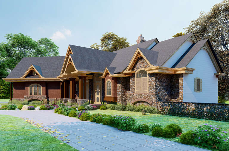 Mountain House Plan #699-00081 Elevation Photo