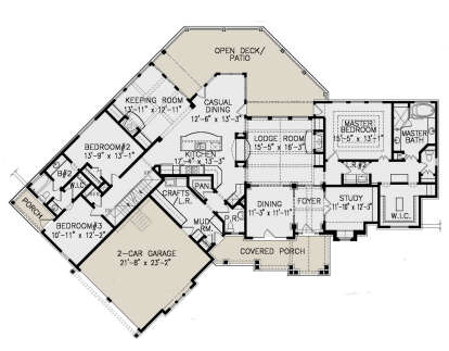 House Plan House Plan #18719 Drawing 1
